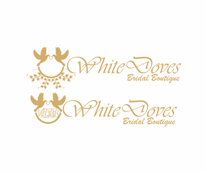 Logo Design by Qay for White Doves Bridal Boutique | Design: #2582022