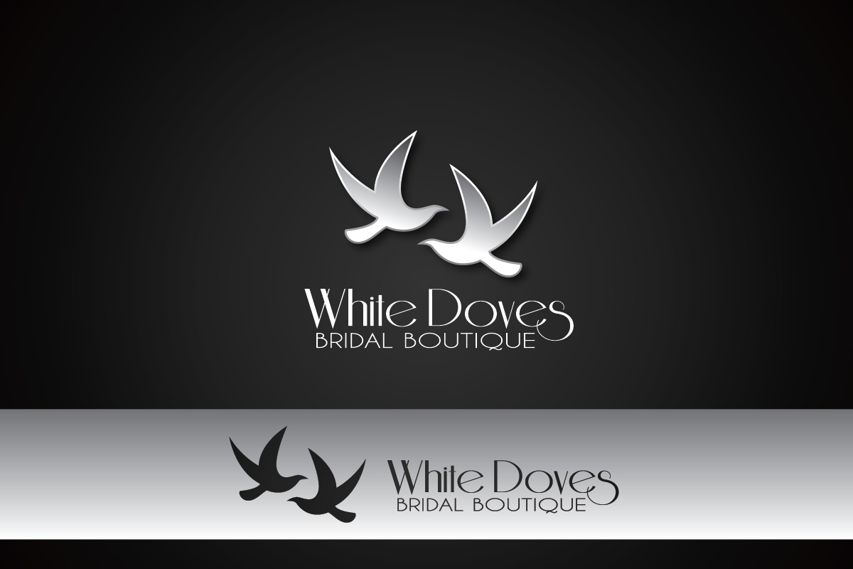 Logo Design by B for White Doves Bridal Boutique | Design #2584117