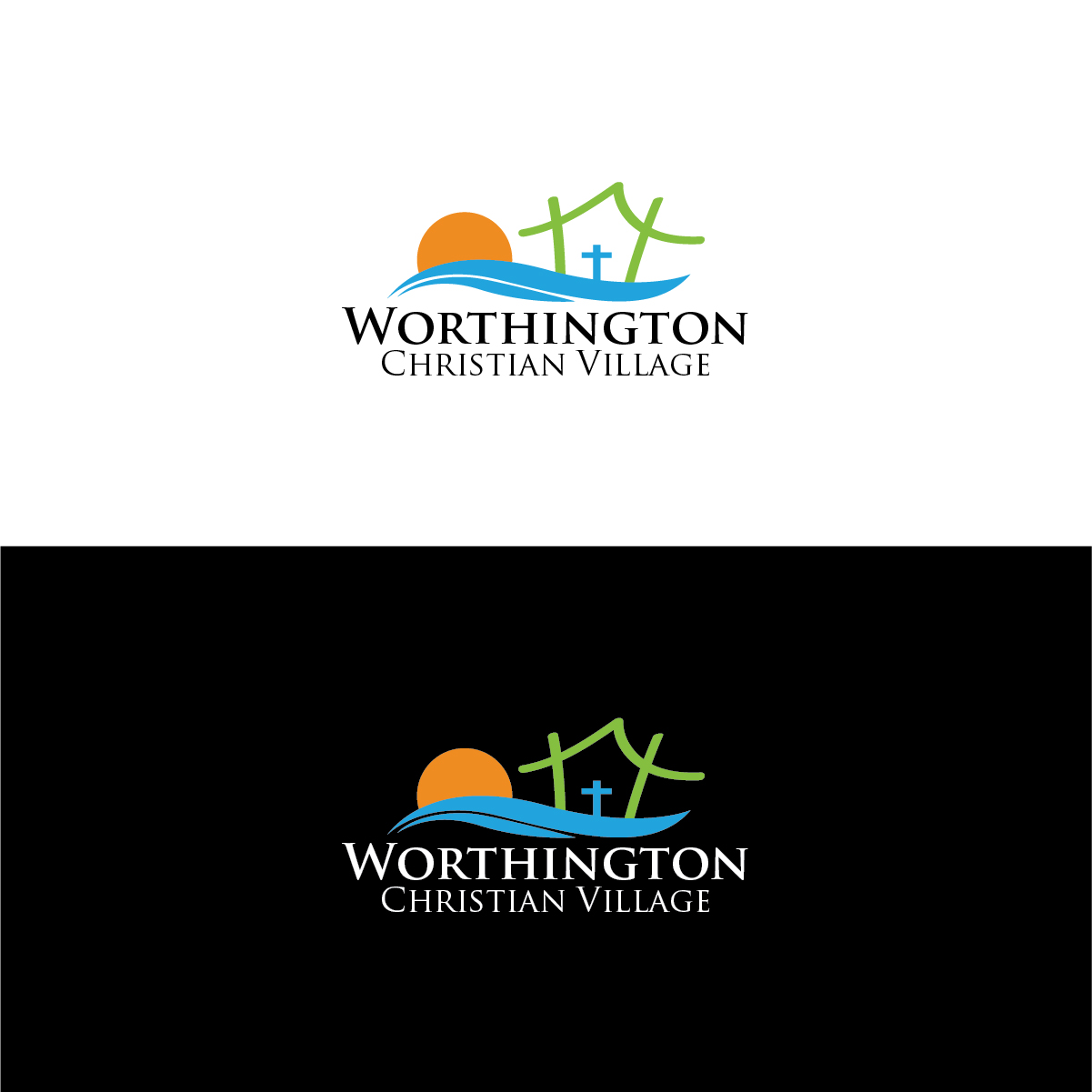 Logo Design by 3Guys for Worthington Christian Village | Design #15069810