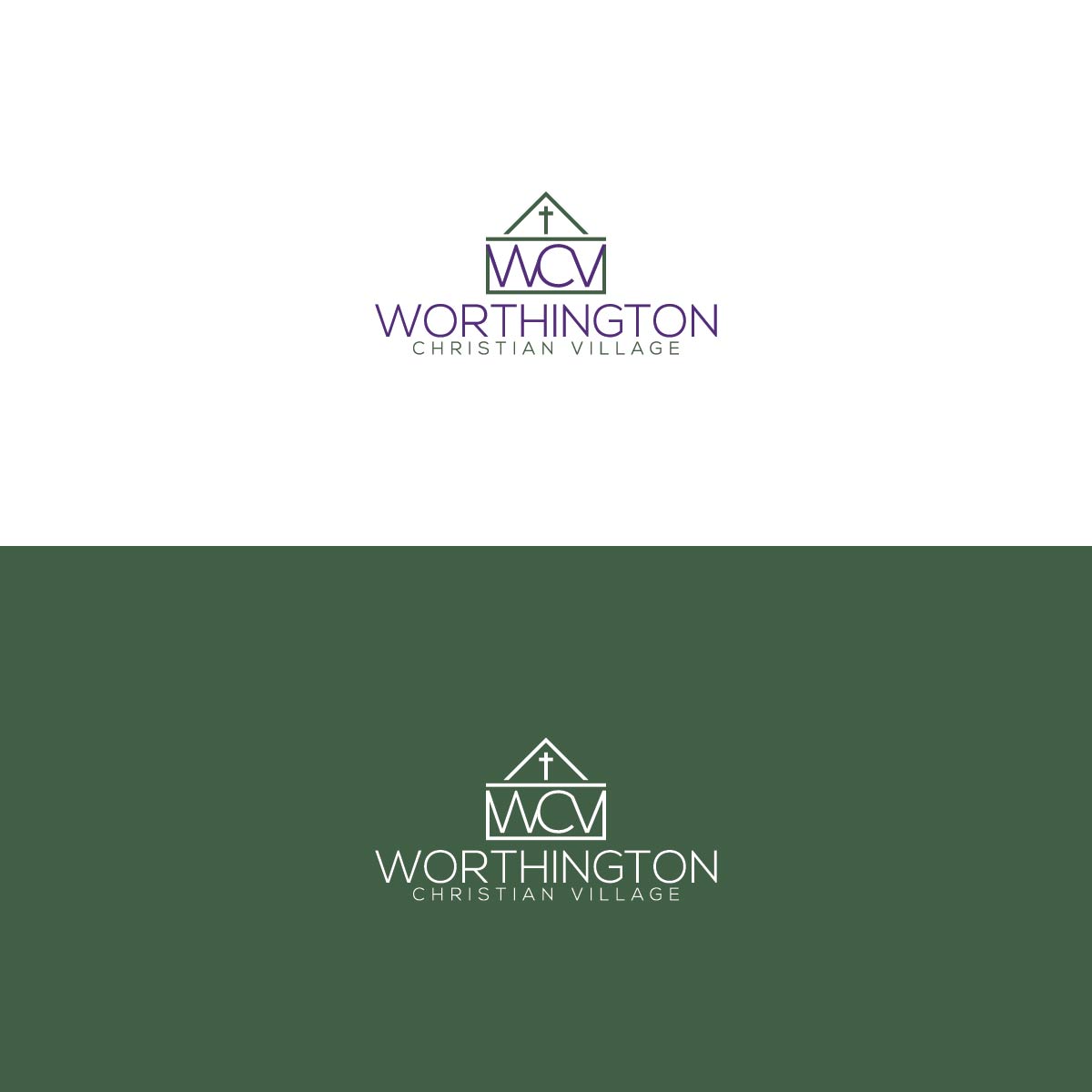 Logo Design by 3Guys for Worthington Christian Village | Design #15069813