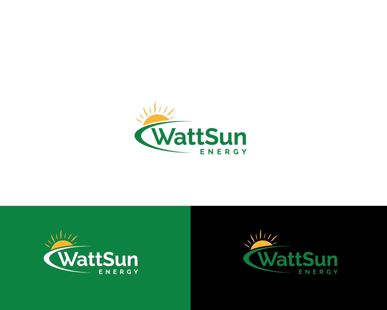 Logo Design by Atec for Wattsun Energy | Design #15075439