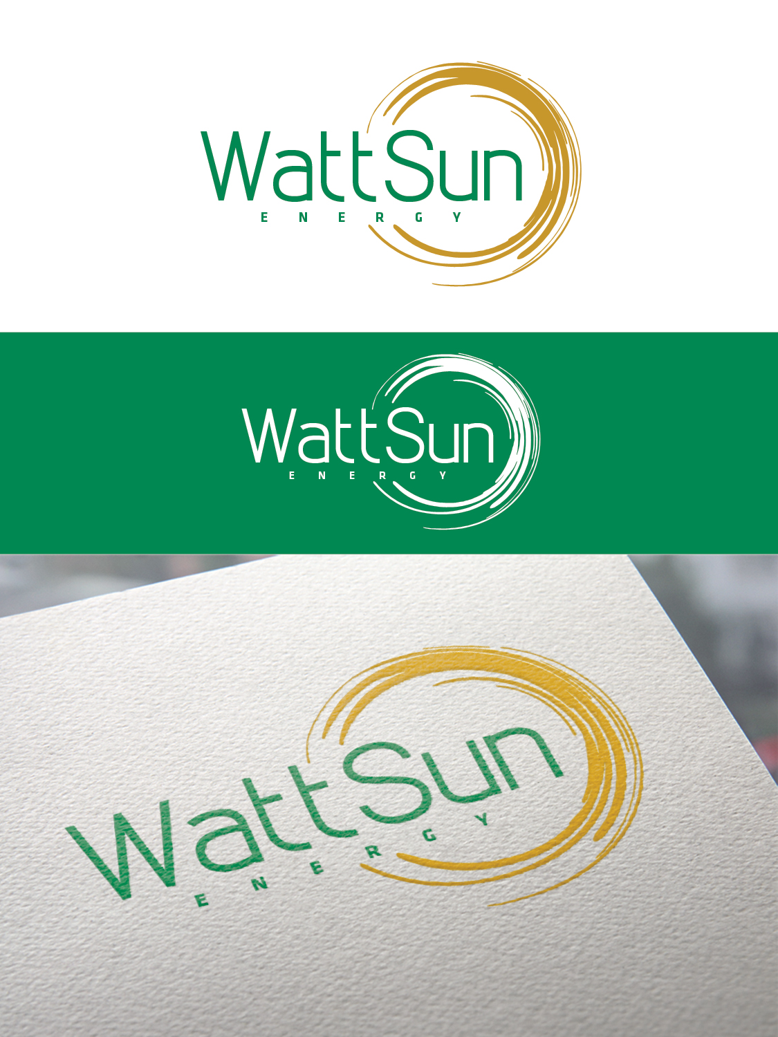 Logo Design by ivo_i_ivanov for Wattsun Energy | Design #15080622
