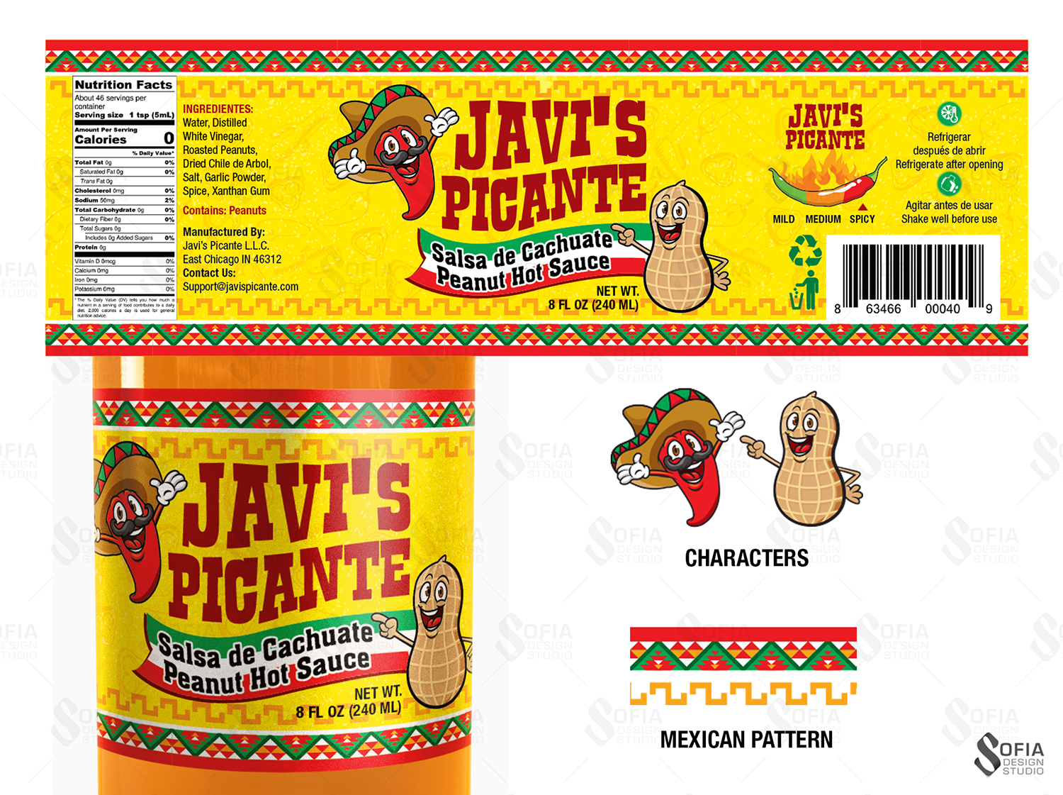 Label Design by SofiaDesignStudio for Javi's Picante L.L.C. | Design #15193711
