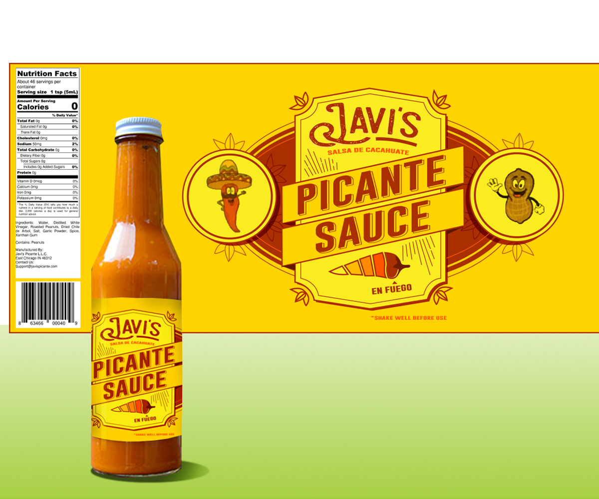 Label Design by julanna2 for Javi's Picante L.L.C. | Design #15180922