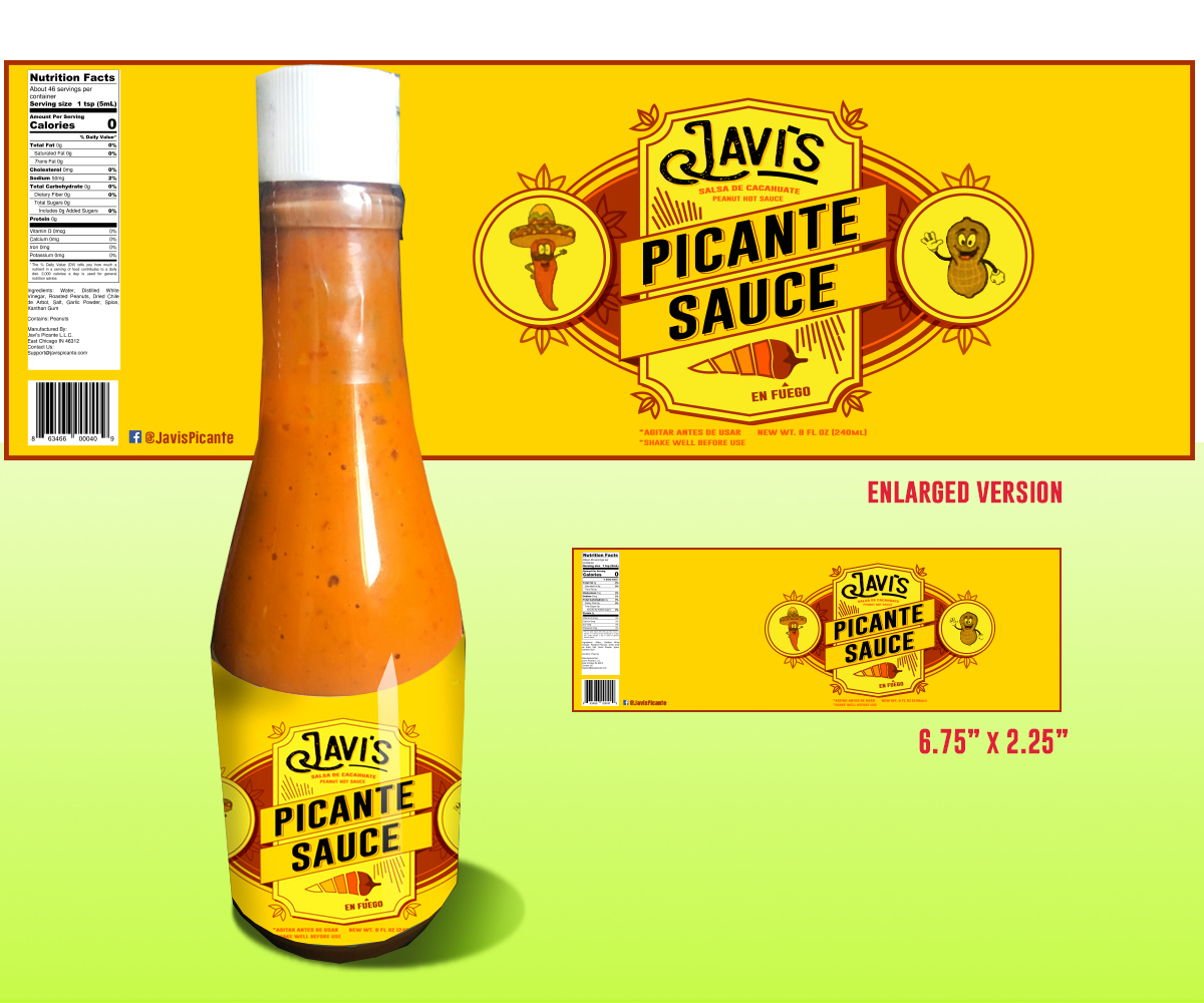Label Design by julanna2 for Javi's Picante L.L.C. | Design #15205755