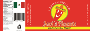 Diseño de Etiqueta por mhdilan para Javi's Picante L.L.C. | Diseño #15178165