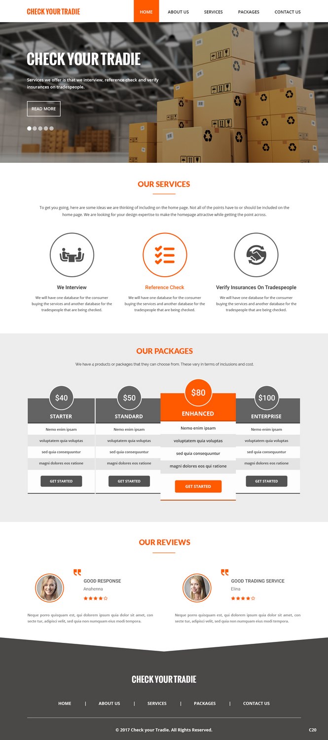 Web Design by pb for this project | Design #15140164