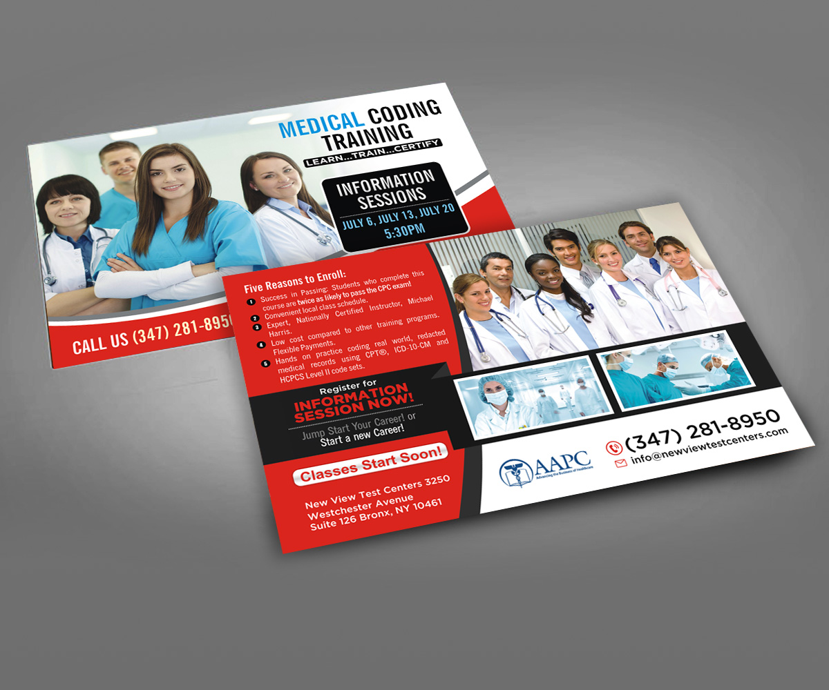 Diseño de Postal por Designers Hub para New View Test Centers, LLC | Diseño: #15086735