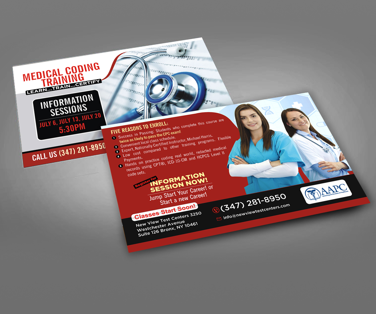 Postcard Design by Designers Hub for New View Test Centers, LLC | Design #15108525