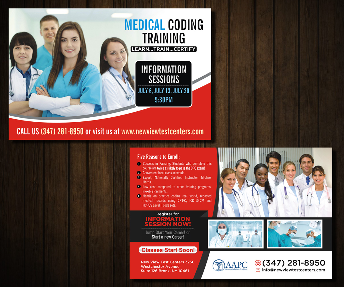 Postcard Design by Designers Hub for New View Test Centers, LLC | Design #15198378