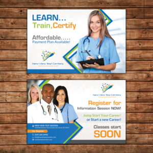 Diseño de Postal por debdesign para New View Test Centers, LLC | Diseño: #15094848