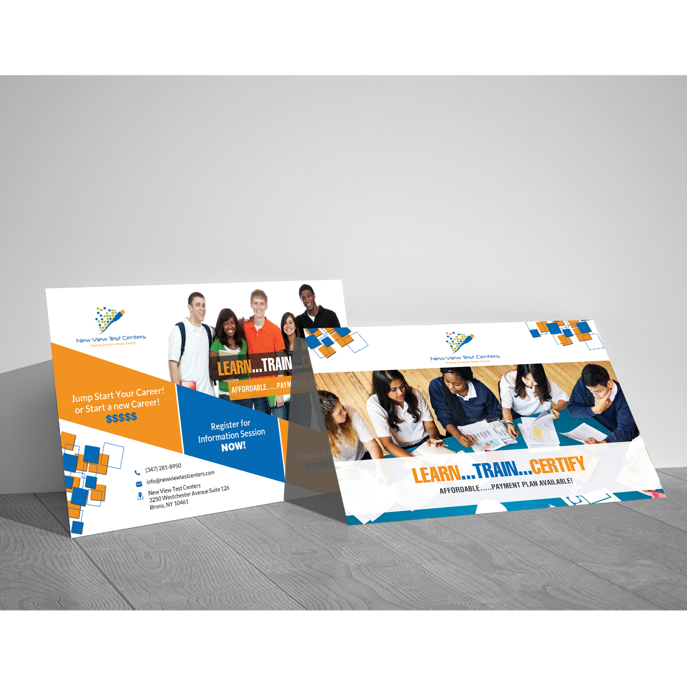 Postcard Design by creative.bugs for New View Test Centers, LLC | Design #15095545