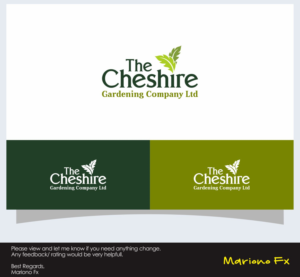 Design de Logo par Mariono Fx pour The Cheshire Gardening Company Ltd | Design : #15094266