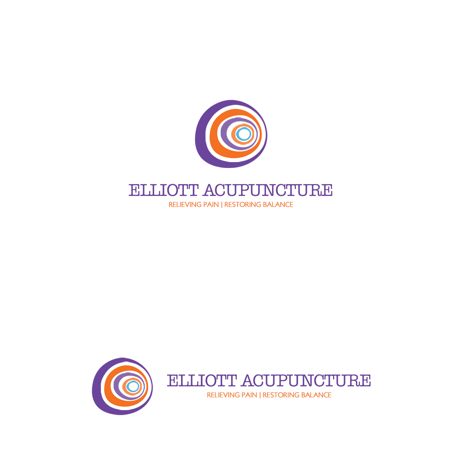 Logo Design by rivemediadesign for Elliott Acupuncture | Design #15121039