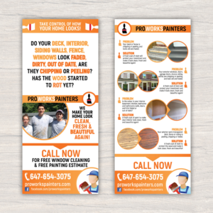 Eye-Catching, Direct Marketing Residential Painting Flyer! | Diseño de Flyer por Katyas Art and Design