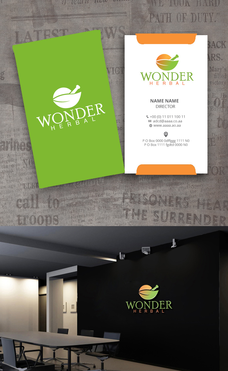 Logo Design by zebronicgraphic for WonderHerbal.com | Design #15130723