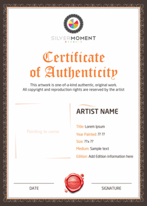 Flyer Design / Authenticity Certificate - Art Work | Flyer Design by D Creative