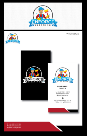 Diseño de Logo por zebronicgraphic para Enforce Cleaning | Diseño: #15140213