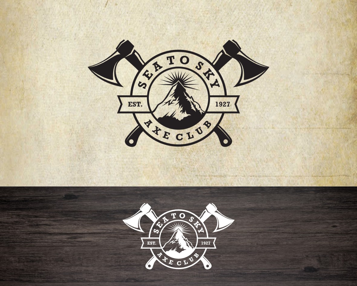 Logo Design by sumarnishadi for  SEA-TO-SKY AXE CLUB | Design #15111961