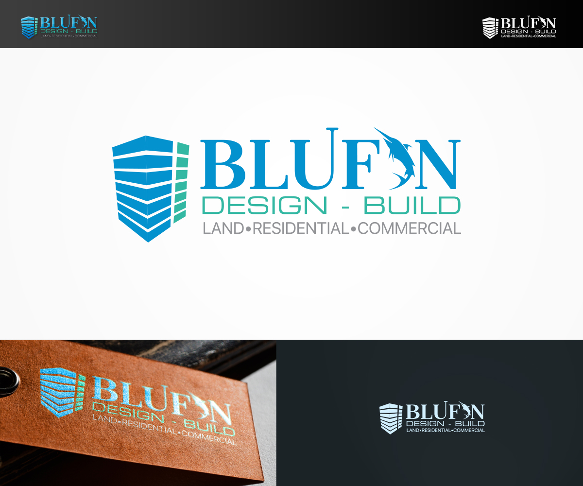Logo-Design von ArtSamurai für BLUFIN DESIGN-BUILD | Design #15105486