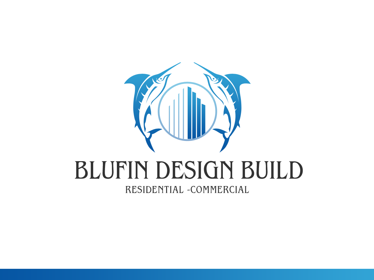 Logo Design by DoveFendi for BLUFIN DESIGN-BUILD | Design #15090206
