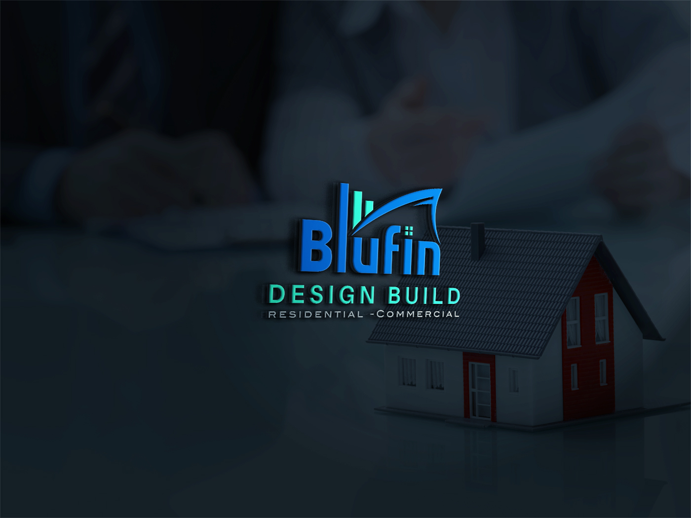 Logo Design by Deziners Zone for BLUFIN DESIGN-BUILD | Design #15102536