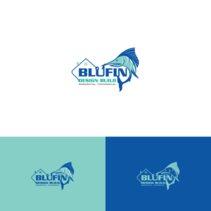 Logo-Design von Deziners Zone für BLUFIN DESIGN-BUILD | Design: #15104708