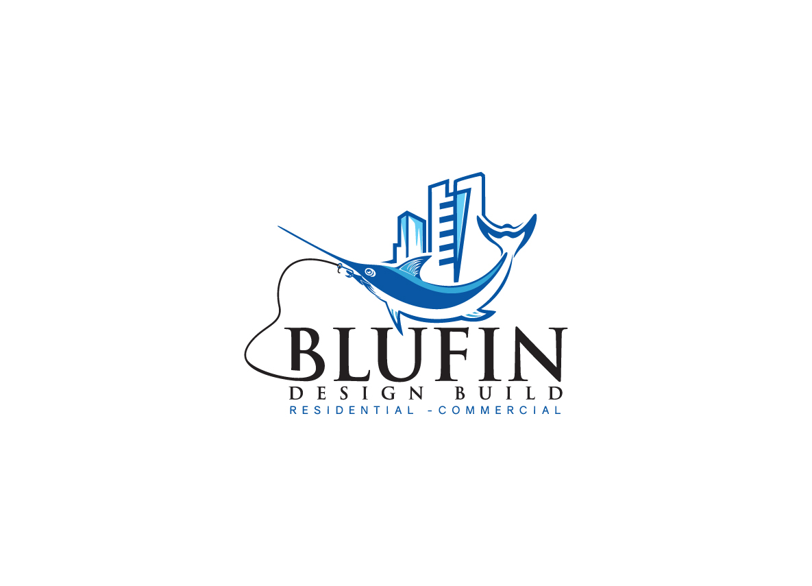 Logo-Design von creative.bugs für BLUFIN DESIGN-BUILD | Design #15092058