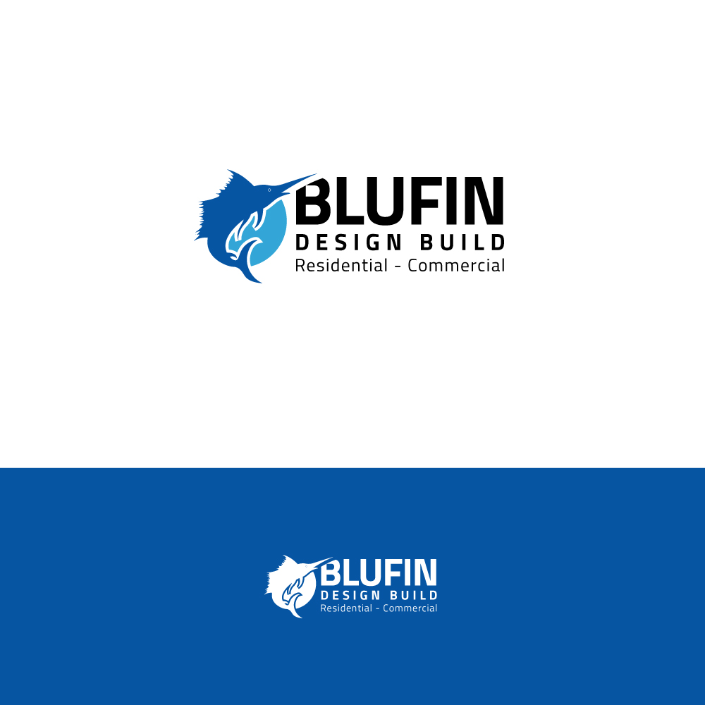 Diseño de Logo por Vic para BLUFIN DESIGN-BUILD | Diseño #15093900