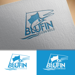 Logo Design by webeezine for BLUFIN DESIGN-BUILD | Design: #15100270