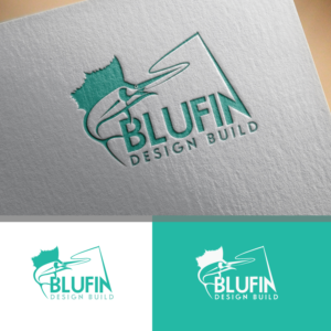 Logo Design by webeezine for BLUFIN DESIGN-BUILD | Design: #15100272