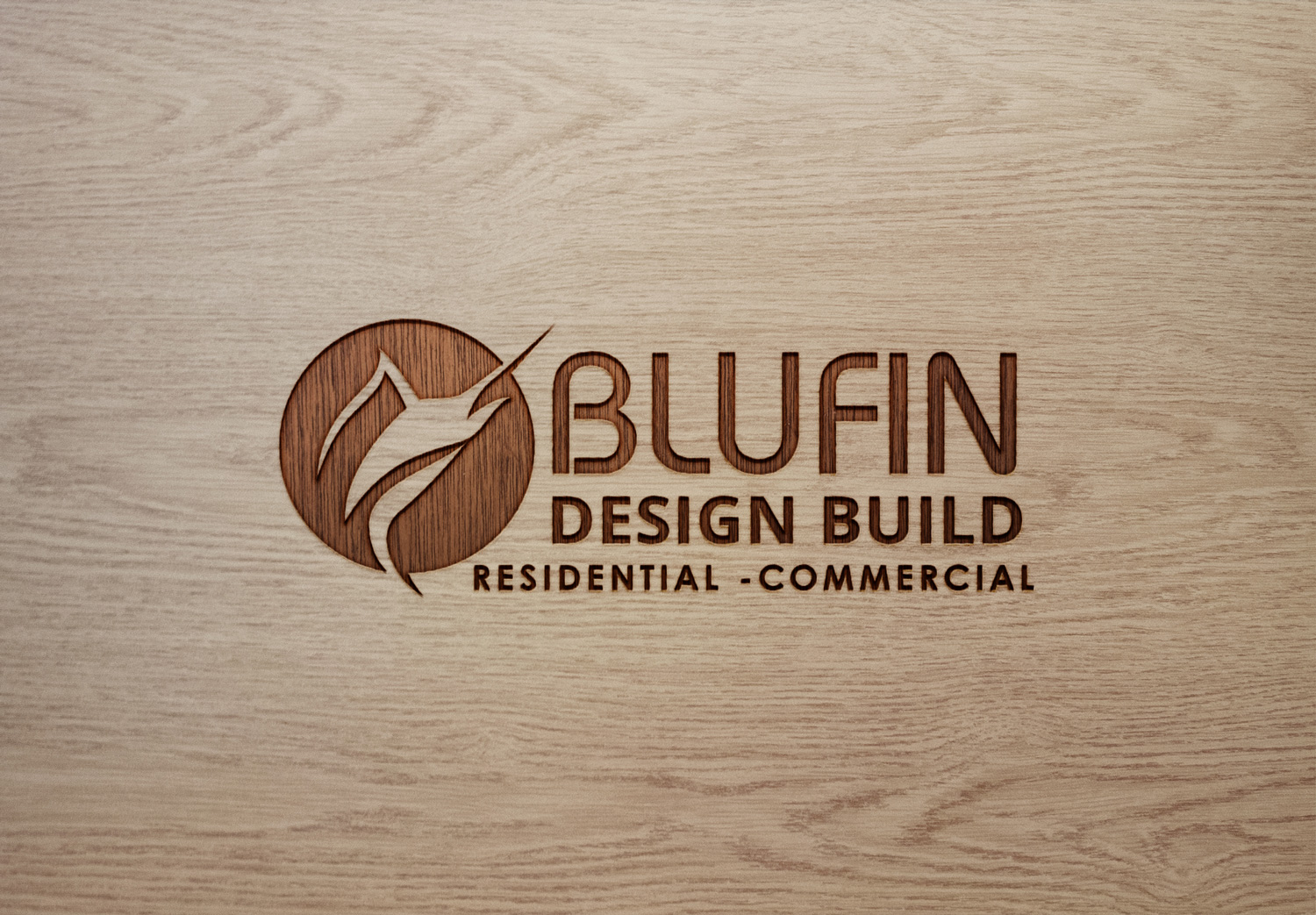 Logo-Design von e-graphics für BLUFIN DESIGN-BUILD | Design #15103254
