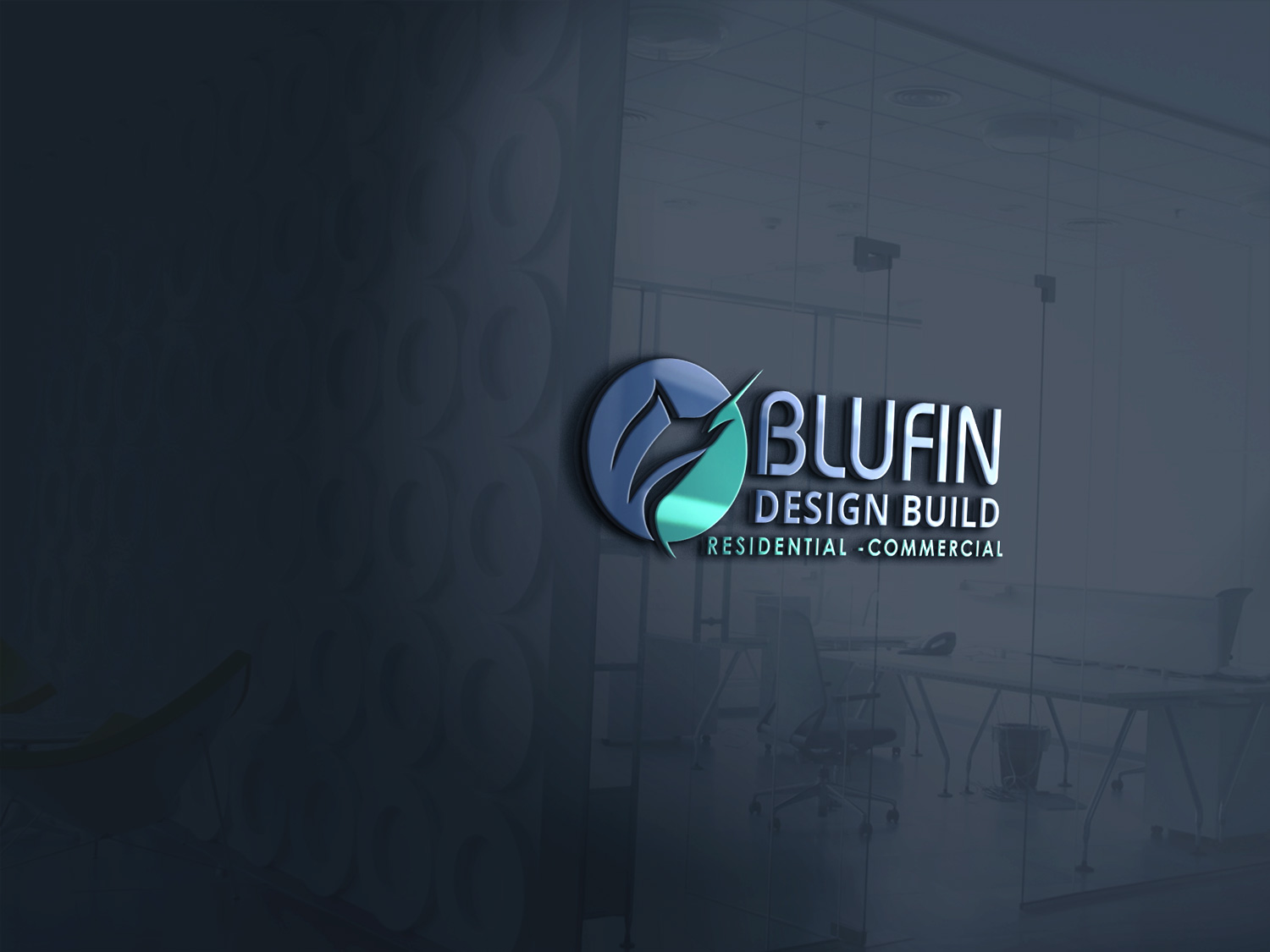 Logo Design by e-graphics for BLUFIN DESIGN-BUILD | Design #15103255