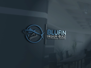 Logo Design by rafa studio for BLUFIN DESIGN-BUILD | Design: #15132917