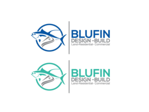 Logo Design by rafa studio for BLUFIN DESIGN-BUILD | Design: #15132918
