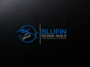 Logo Design by rafa studio for BLUFIN DESIGN-BUILD | Design: #15132920