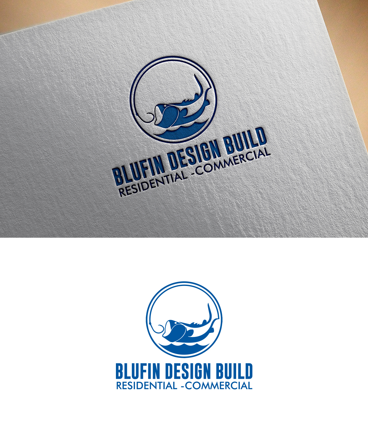 Logo Design by supercreative for BLUFIN DESIGN-BUILD | Design #15105789