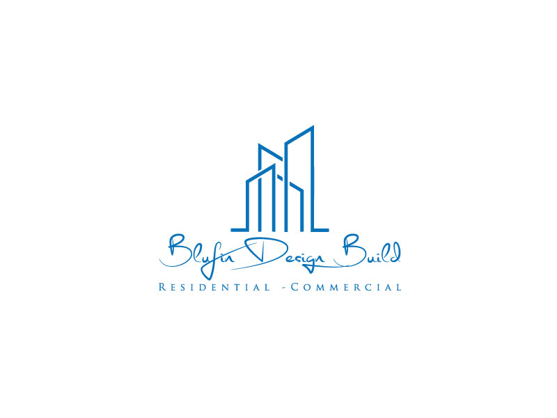 Logo Design by ART Libery for BLUFIN DESIGN-BUILD | Design #15105684