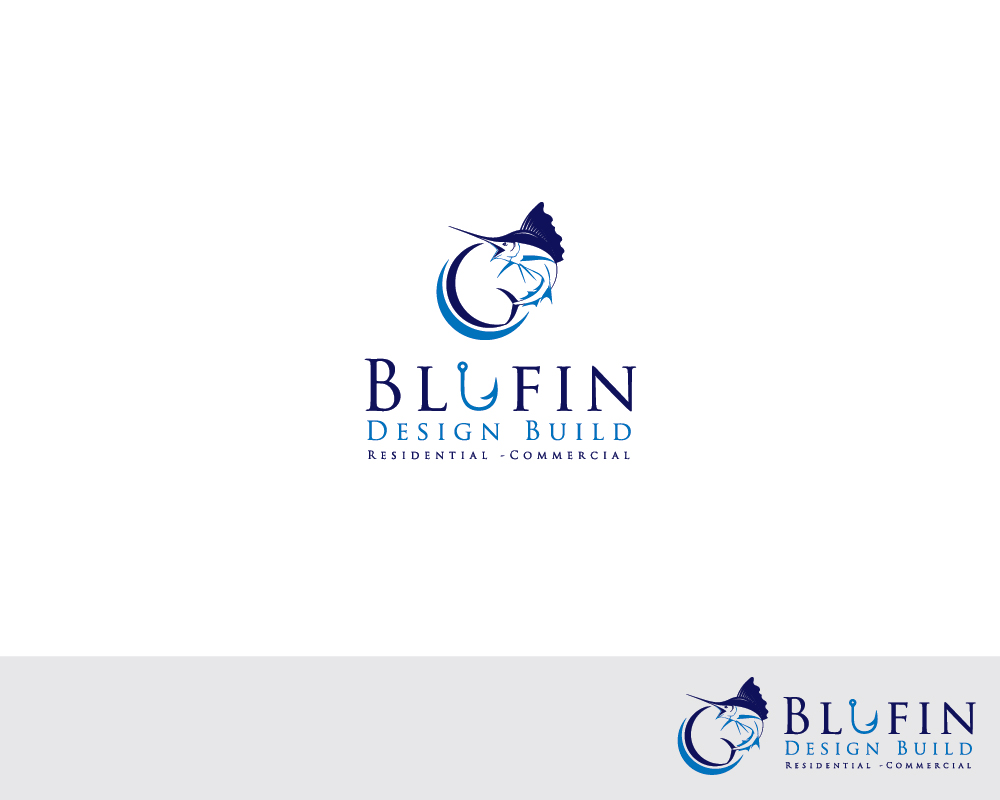 Logo Design by Black_idea for BLUFIN DESIGN-BUILD | Design #15100804