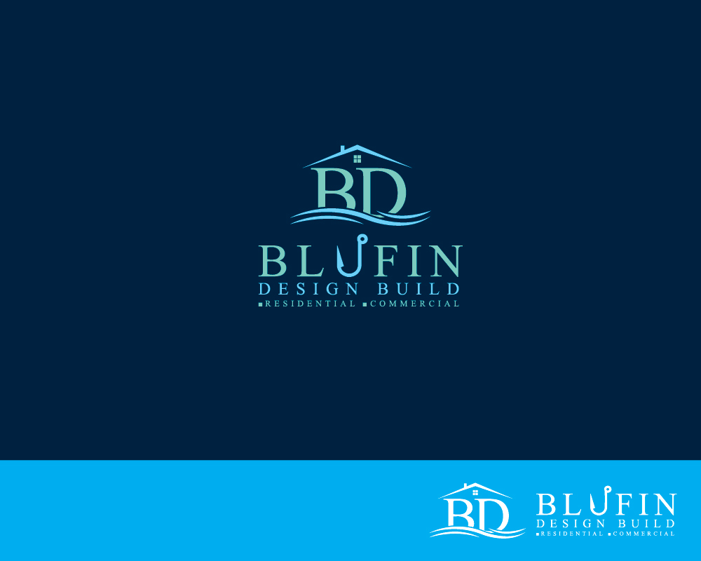 Diseño de Logo por Black_idea para BLUFIN DESIGN-BUILD | Diseño #15101160