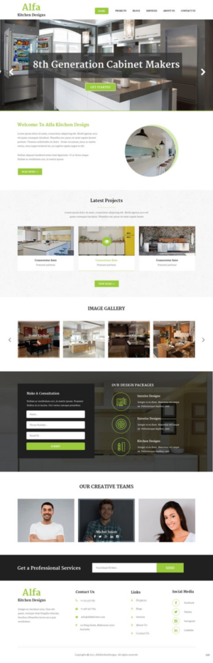 Web Design by pb for alfa kitchen designs | Design: #15129073