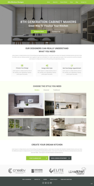 Web Design by pb for alfa kitchen designs | Design: #15129074