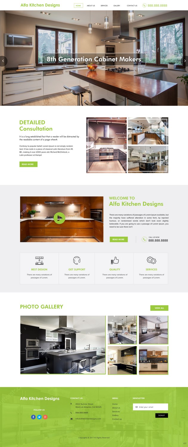 Web Design by pb for alfa kitchen designs | Design #15129077