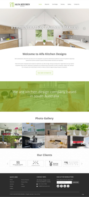 Web Design by pb for alfa kitchen designs | Design: #15129082