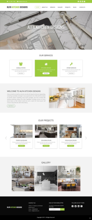 Web Design by pb for alfa kitchen designs | Design: #15129084