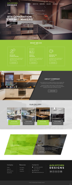 Web Design by pb for alfa kitchen designs | Design: #15129085