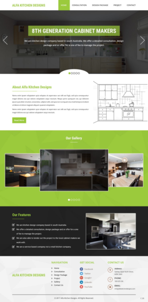 Web Design by pb for alfa kitchen designs | Design: #15130485
