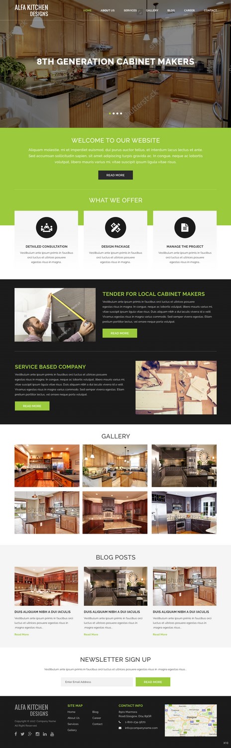 Web Design by pb for alfa kitchen designs | Design #15130486