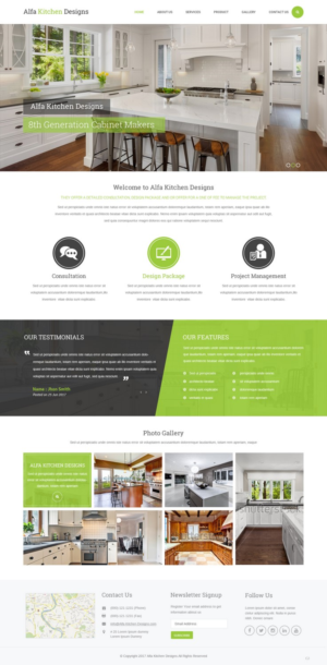 Web Design by pb for alfa kitchen designs | Design: #15130487