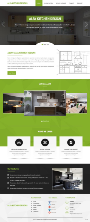 Web Design by pb for alfa kitchen designs | Design: #15140010